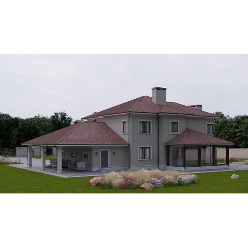 Лист кровельный Ондувилла Красный Классик