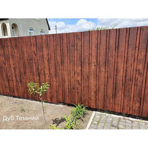 Профнастил під дерево Горіх П-10 0,4 мм (Корея)