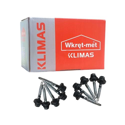 Шуруп Wkret Met (Польша) с резиновой прокладкой по дереву 35 мм (для металлочерепицы)