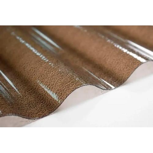 Поликарбонатный шифер TOMO Plex бронзовый текстурированный 2000*1045*1,1 мм волна