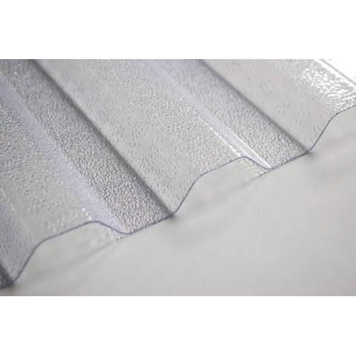 Полікарбонатний шифер TOMO Plex прозорий текстурований 2000*1045*1,1мм трапеція