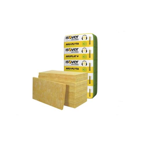 Утеплитель звукоизоляция для перегородок ISOVER Akuplat + 600х1200х100 мм (10 плит 7.20м2)