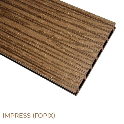 Терасна дошка Holzdorf Impress (Імпрес) Тип Д 162×24×2400 мм Терасна дошка Holzdorf Impress (Імпрес) Тип Д 162×24×2400 мм