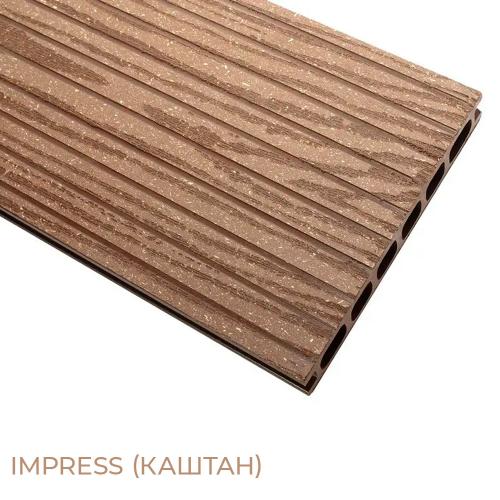 Терасна дошка Holzdorf Impress (Імпрес) Тип Д 162×24×2400 мм Терасна дошка Holzdorf Impress (Імпрес) Тип Д 162×24×2400 мм