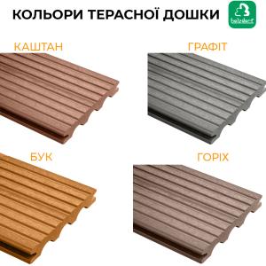 Терассная доска Holzdorf Массив Classic (Класик) 140×20×2400 мм Терассная доска Holzdorf Массив Classic (Класик) 140×20×2400 мм