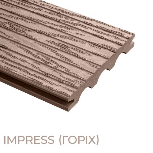 Терасна дошка Holzdorf Масив Impress (Імпрес) 140×20×2400 мм Терасна дошка Holzdorf Масив Impress (Імпрес) 140×20×2400 мм