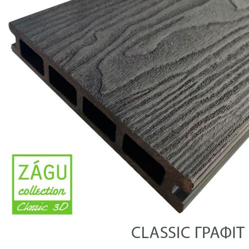 Терасна дошка пустотіла Zagu Classic Classic 3D 150x25x2900 мм. Терасна дошка пустотіла Zagu Classic Classic 3D 150x25x2900 мм.