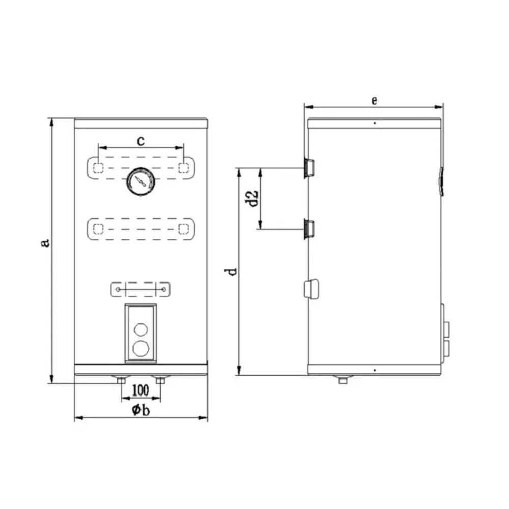 Водонагреватель OCEAN RZL80M-5 ETDT CLASSIC (сухий тен) 80л