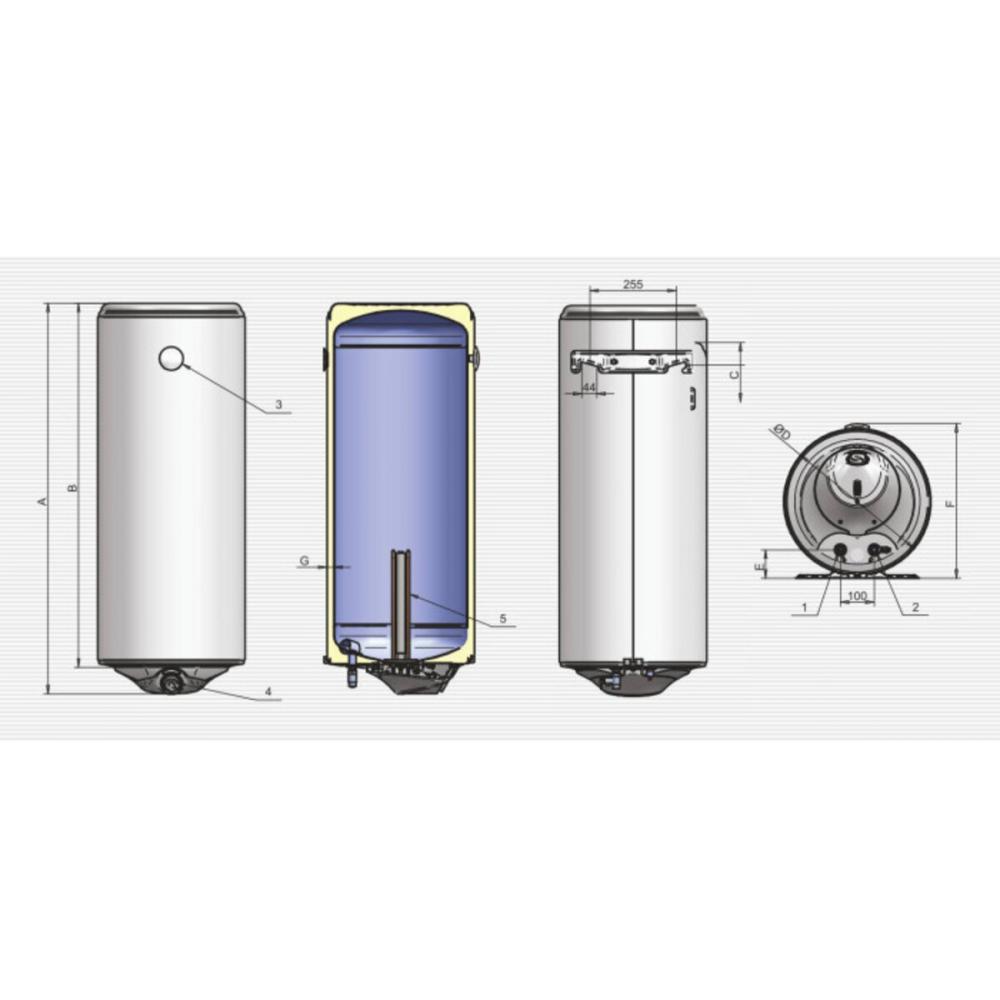Водонагреватель Eldom Style 120  2,0 kW 72266W