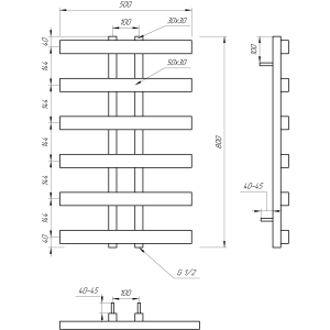 Genesis Aqua Полотенцесушитель Symmetry Genesis Aqua Полотенцесушитель Symmetry