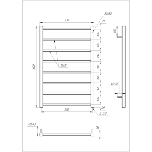 Genesis Aqua Сушка для полотенца Flat Genesis Aqua Сушка для полотенца Flat