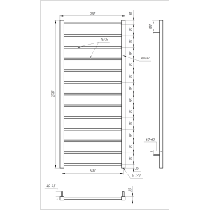 Genesis Aqua Сушка для полотенца Flat Genesis Aqua Сушка для полотенца Flat