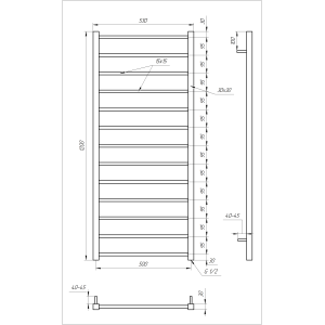 Genesis Aqua Полотенцесушитель Flat Genesis Aqua Полотенцесушитель Flat