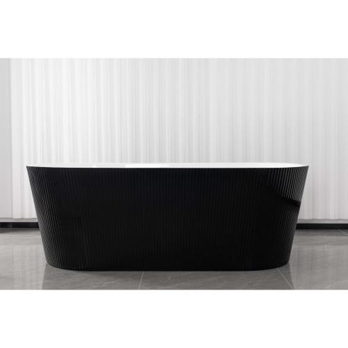 Отдельно стоящая ванна AquaStream ALDO MARE AZURE Nero 160 Отдельно стоящая ванна AquaStream ALDO MARE AZURE Nero 160
