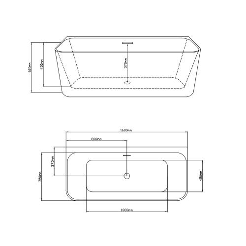 Ванна ALDO MARE INDRIA 160 Ванна ALDO MARE INDRIA 160