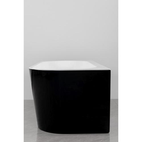 Отдельная ванна AquaStream ALDO MARE NEREA 170 Nero Левосторонняя