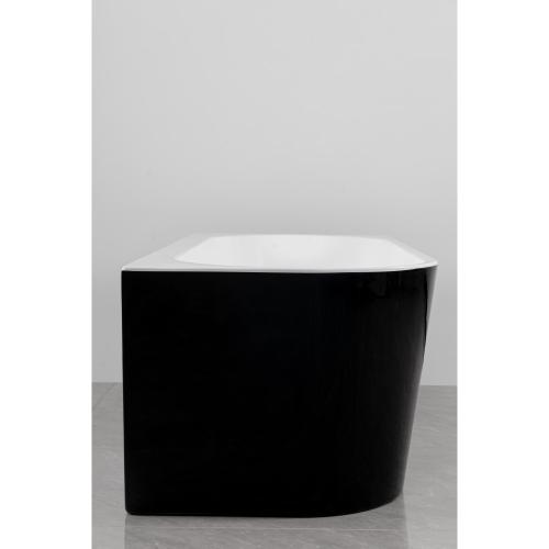 Окремостояча ванна ALDO MARE NEREA 170 Nero Правостороння