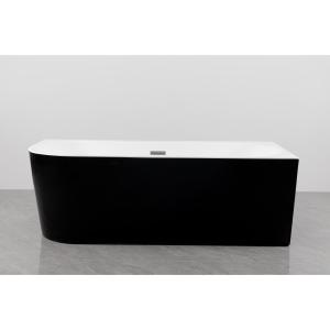 Окремостояча ванна ALDO MARE NEREA 170 Nero Правостороння