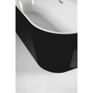 Пристінна ванна AquaStream ALDO MARE RICCA 170 Nero