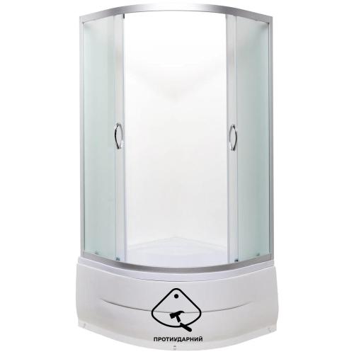 Душова кабіна AquaStream Simple 88 HW з ПРОТИУДАРНИМ піддоном