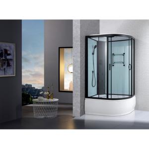 Гідромассажний бокс AquaStream Classic 128 HW ALL BLACKS Лівосторонній