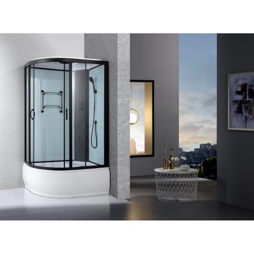 Гідромассажний бокс AquaStream Classic 128 HW ALL BLACKS Правосторонній