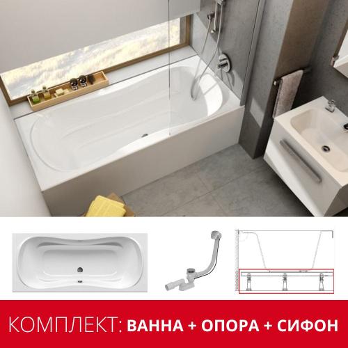 Акриловая ванна Ravak Campanula II 170x75 - комплект