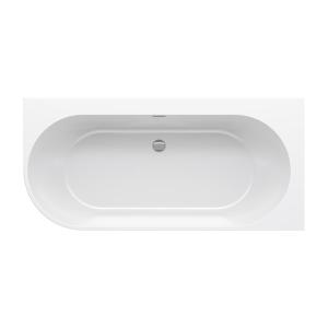 Акриловая ванна FREEDOM Corner R 1700x800 белая/хром сифон Click-Clack