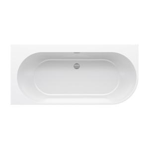 Акриловая ванна FREEDOM Corner L 1700x800 белая/хром сифон Click-Clack