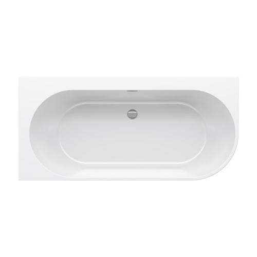 Акрилова ванна FREEDOM Corner L 1700x800 білосніжна/хром сифон Click-Clack