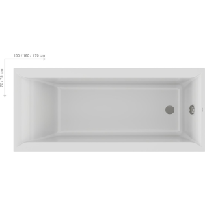 Акриловая ванна FAVORIT 150x70 Акриловая ванна FAVORIT 150x70