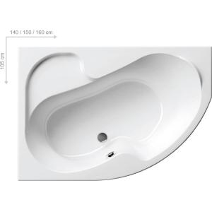 Акриловая Ванна Ravak Rosa R 150х105