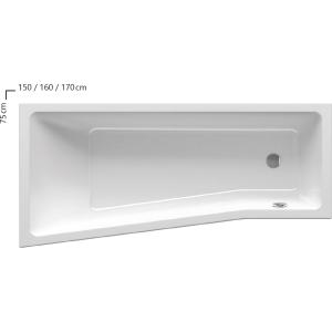 Акрилова Ванна Ravak BeHappy II 170x75 R