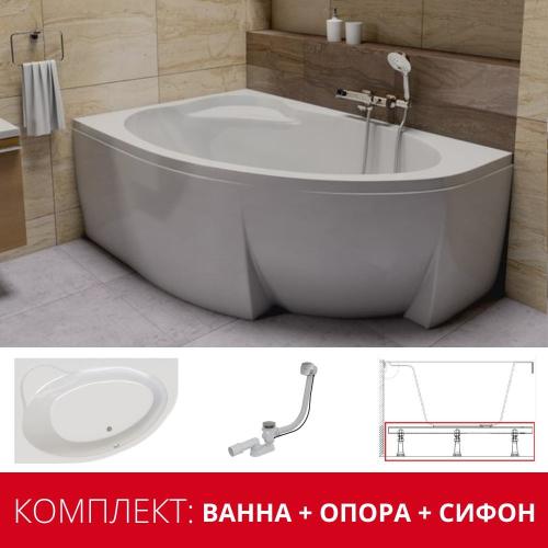 Акрилова Ванна Ravak Asymmetric II 170 L - комплект
