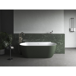 Акрилова Ванна Ravak FREEDOM Wall II TEC 1700x870 біла/сіро-зелена