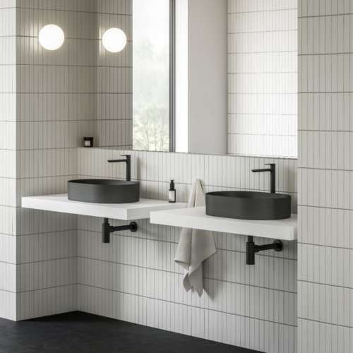 Ravak Умивальник Ravak Ceramic 550 O Slim чорний