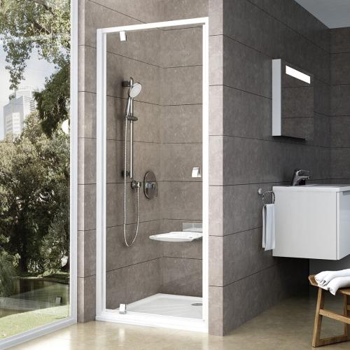 Ravak Душові двері Ravak Pivot 80 PDOP1-80 білий+transparent