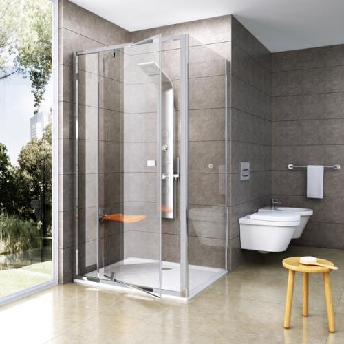Ravak Душові двері Ravak Pivot 110 PDOP2-110 білий+transparent