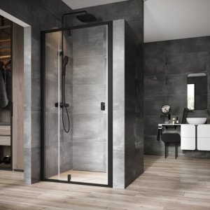 Ravak Душові двері Ravak Nexty NDOP 2-110 чорний+transparent