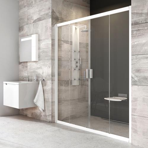 Ravak Душові двері Ravak Blix 160 см BLDP4-160 білі+transparent