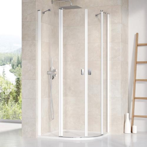 Ravak Душовий куточок Ravak Chrome 90 см CSKK4-90 білий+transparent