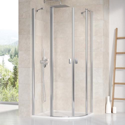 Ravak Душовий куточок Ravak Chrome 80 см CSKK4-80 полірований алюміній+transparent