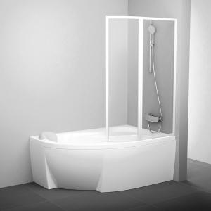 Шторка для ванни Ravak VSK2 Rosa II 170 R білий+transparent