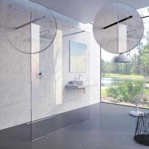 Ravak Душовий куточок Ravak Walk-In Free 130 полірований алюміній+transparent Ravak Душовий куточок Ravak Walk-In Free 130 полірований алюміній+transparent