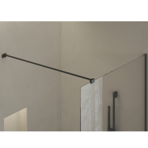 Ravak Недвижимая стенка Walk In Wall Air-90 Черный с держателем Ravak Недвижимая стенка Walk In Wall Air-90 Черный с держателем