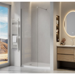 Ravak Недвижимая стенка DOMOSPA Walk In - 100 Полир. алюм. Transparent