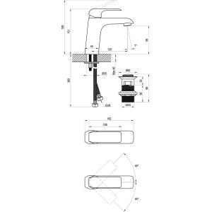Ravak Смеситель для умывальника Ravak Flat FL 013.20 Ravak Смеситель для умывальника Ravak Flat FL 013.20