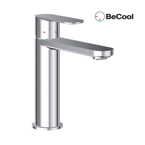 Ravak Смеситель для умывальника CR II 014.00CR BeCool 175 мм, без стока, хром