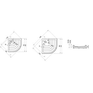 Ravak Душевой поддон Ravak Ronda-80 PU-R R500 Ravak Душевой поддон Ravak Ronda-80 PU-R R500