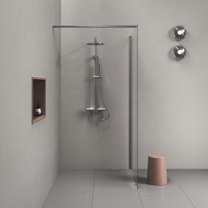 Душова система Spring SG 098.00CR з нетермостатичним змішувачем і душовою лійкою, хром